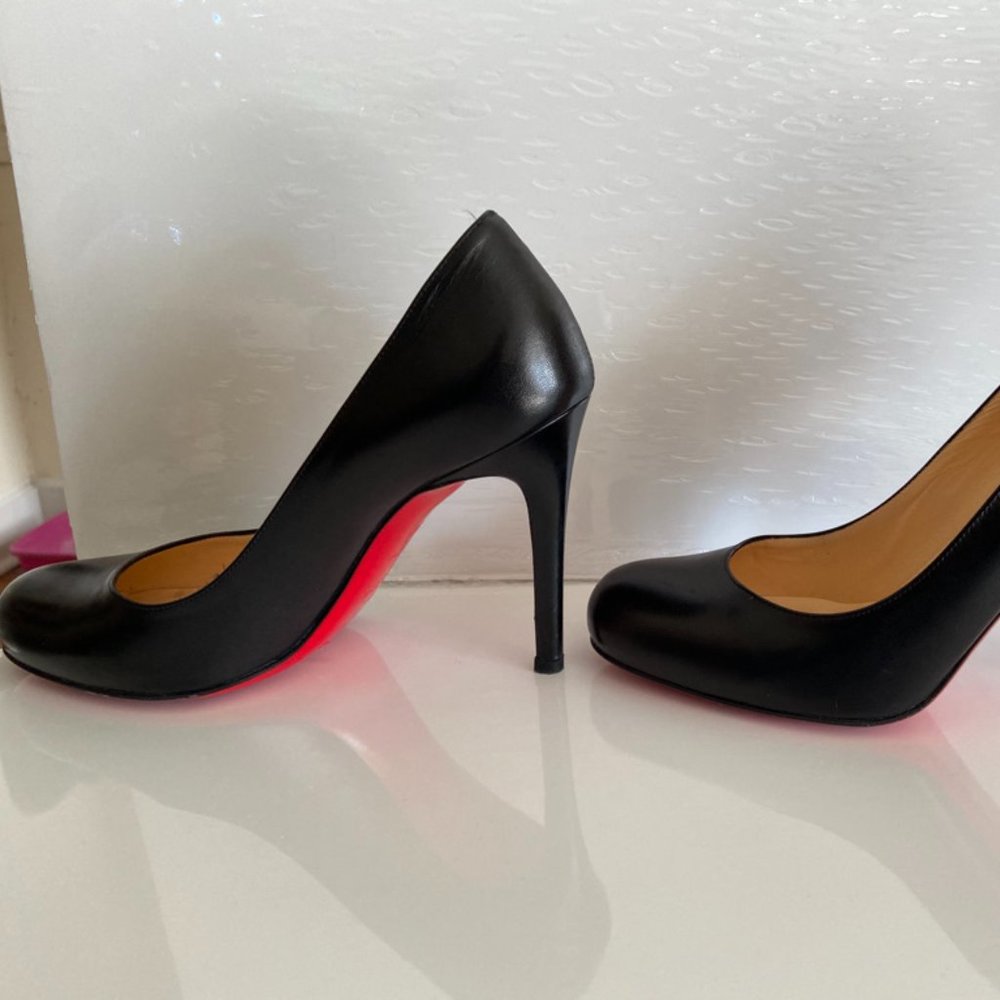 Christian Louboutin Black Simple Pump 100 Size 6 - Picture 4 of 9